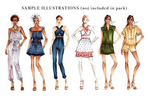 fashion vector art|free fashion illustration templates.